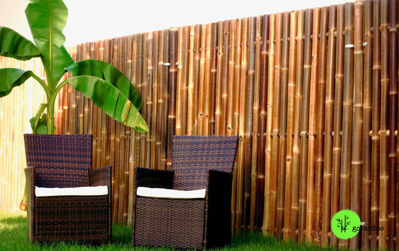 inspirace bambusový plot